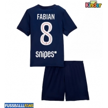 Paris Saint-Germain Fabian Ruiz #8 Heimtrikotsatz Kinder 2025-26 Kurzarm (+ Kurze Hosen)